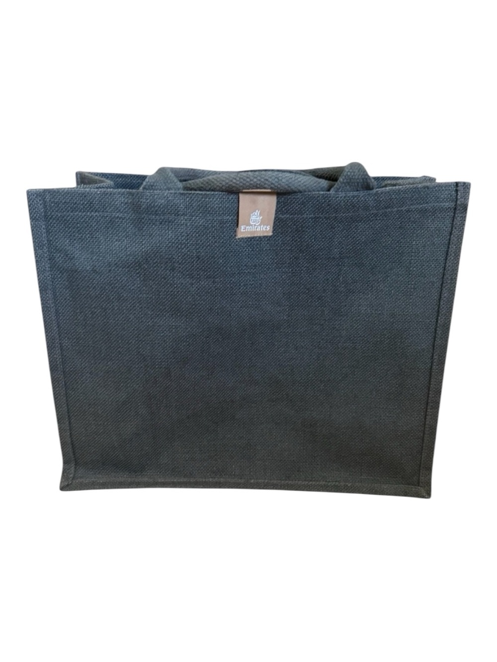 Emirates Gray First Class Jute Tote Bag
